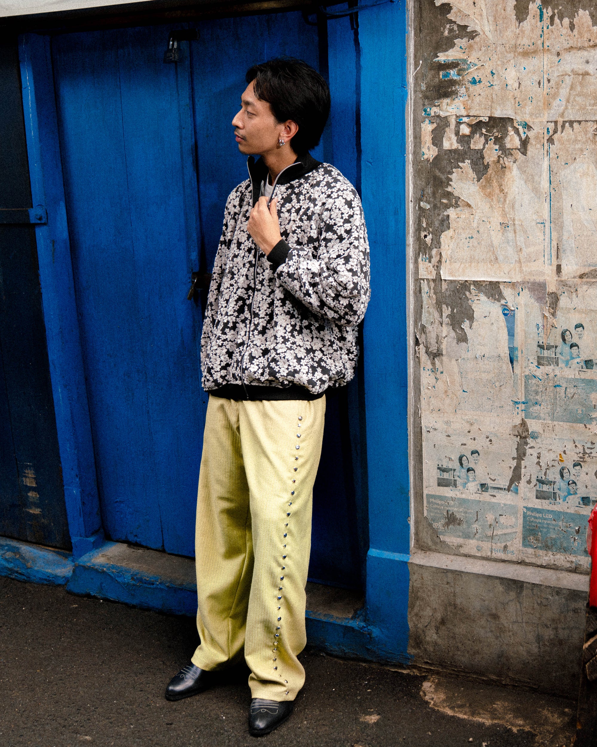 Jova Floral Zip Sweater