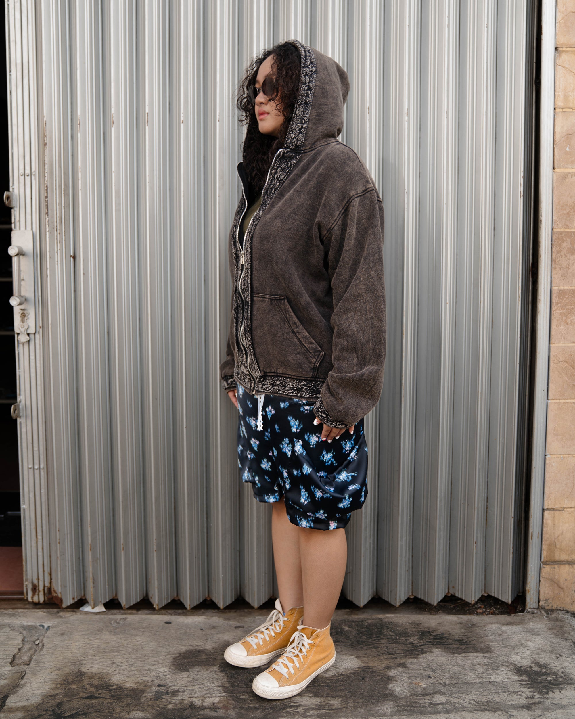 Dune Lace Hoodie Washed