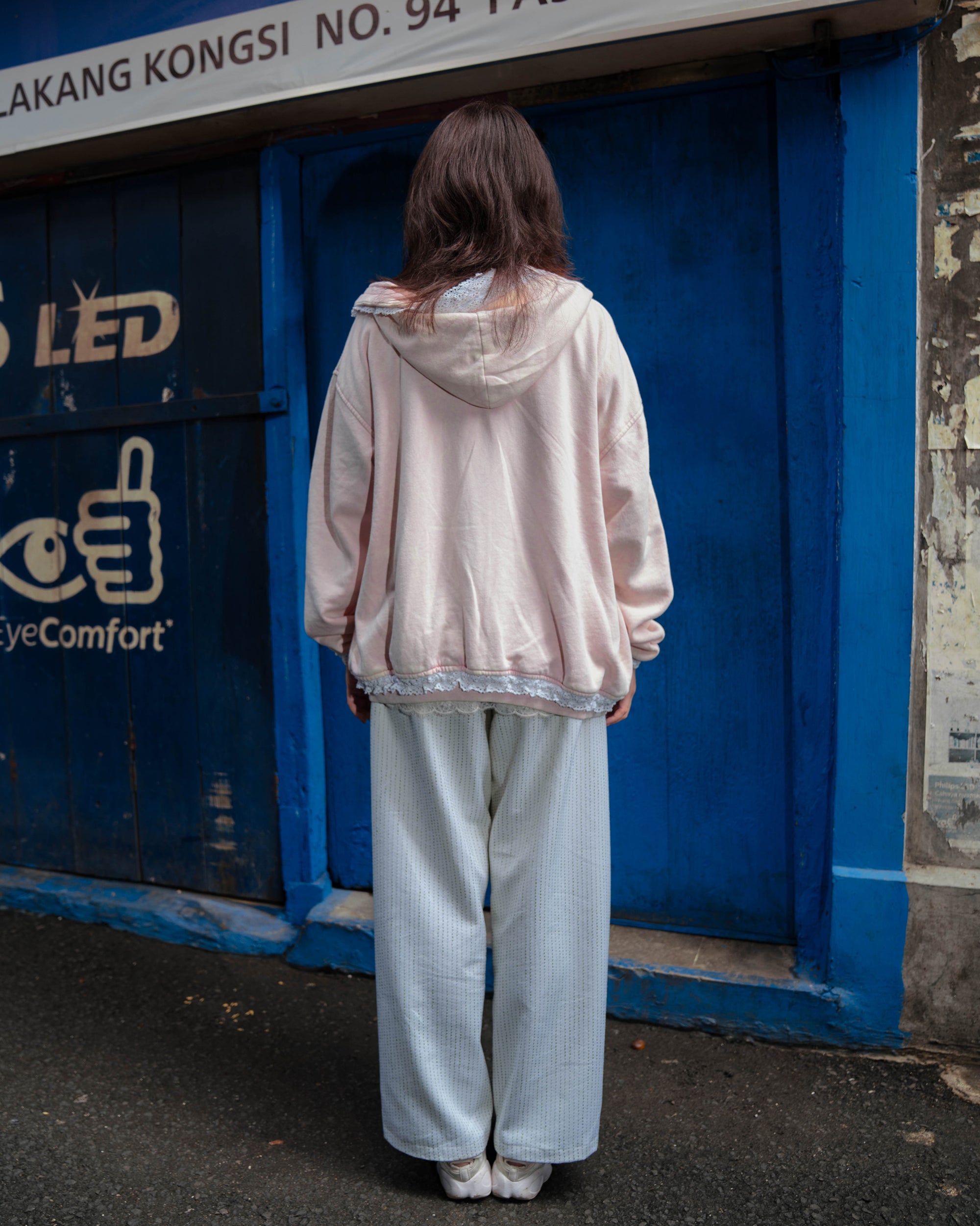 Dune Lace Hoodie Washed