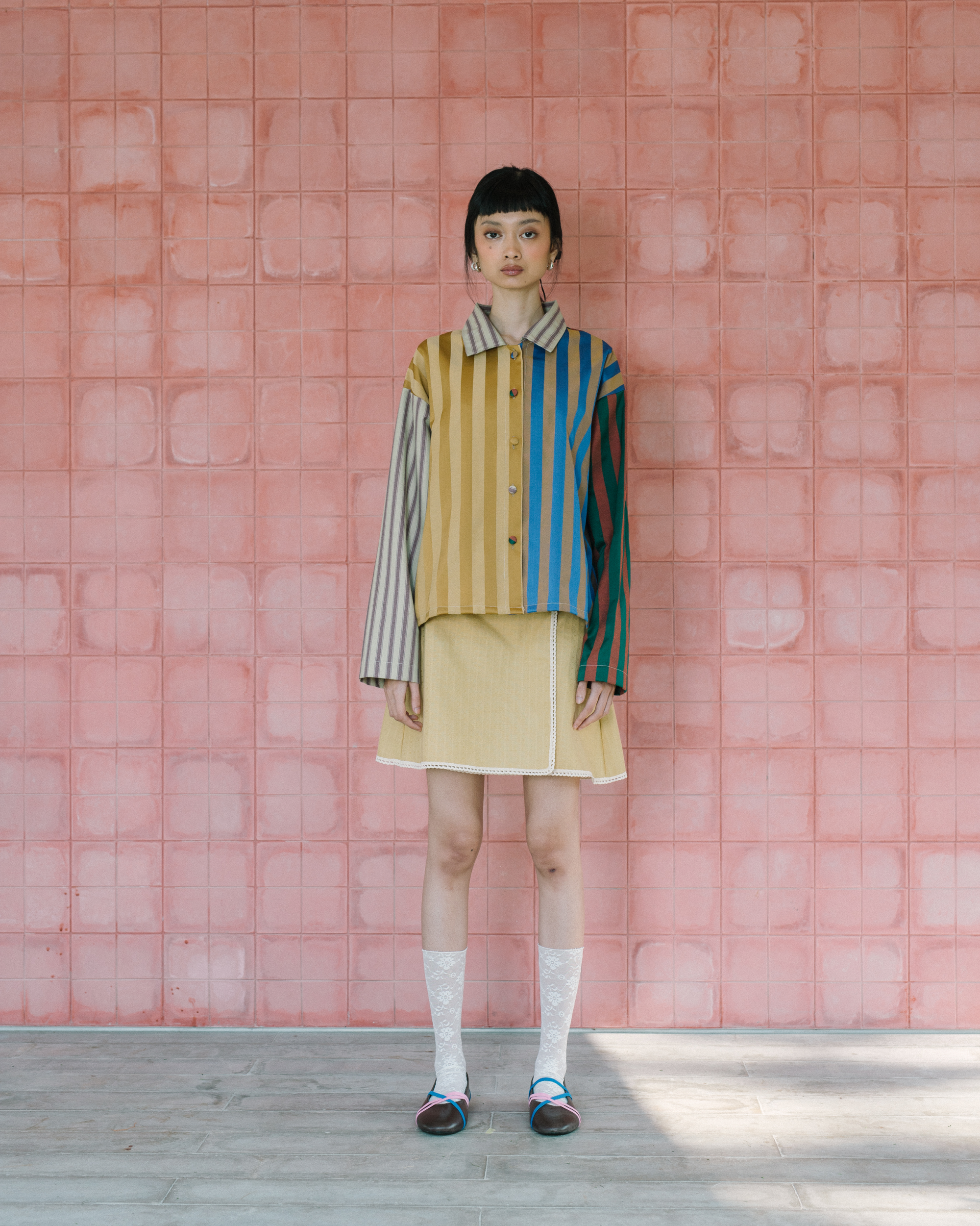 Image of Baron Multi-color Jacket, a statement piece yet versatile jacket made from jacquard cotton with several different color combinations.