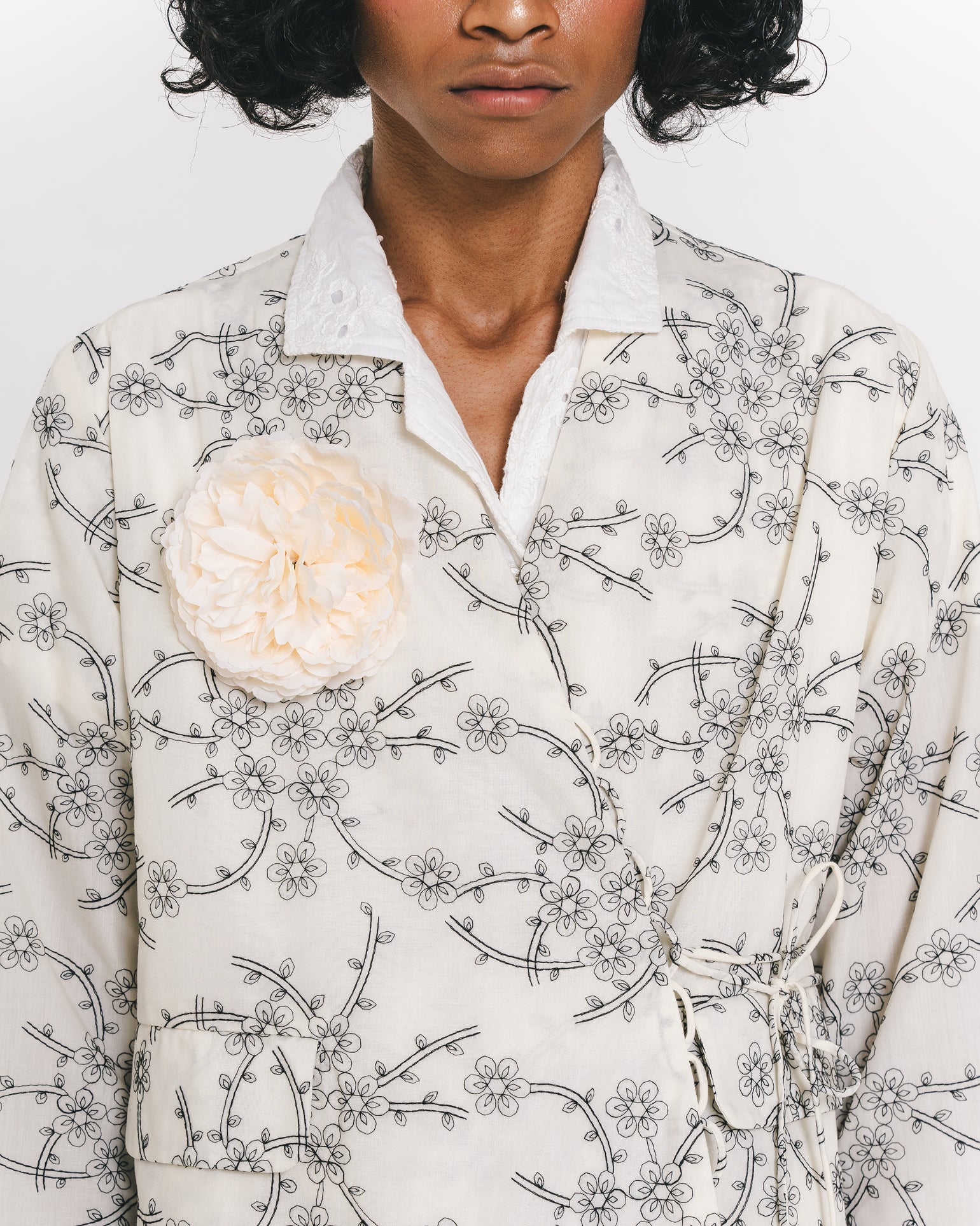 Gamee Longsleeve Kimono White