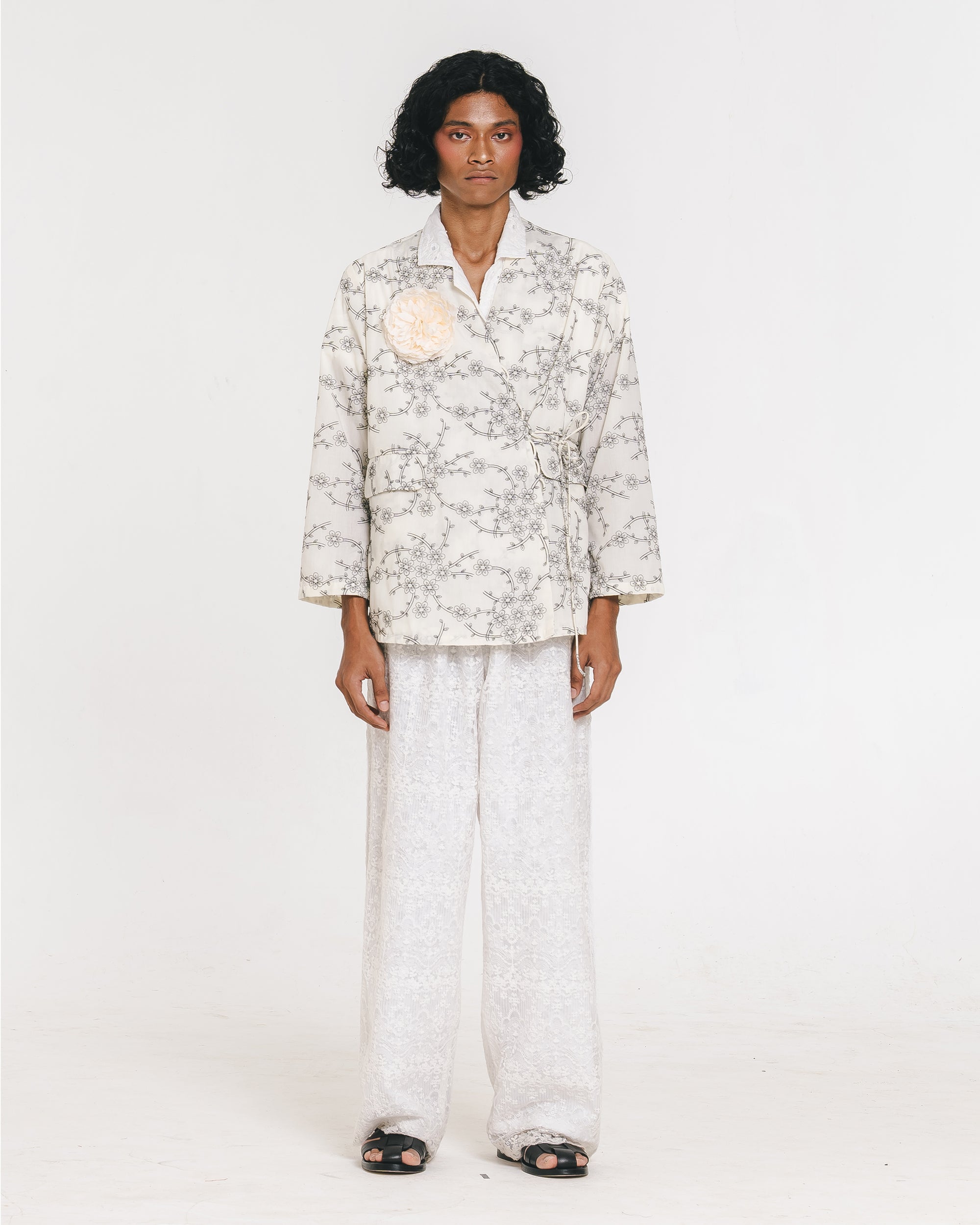 Gamee Longsleeve Kimono White