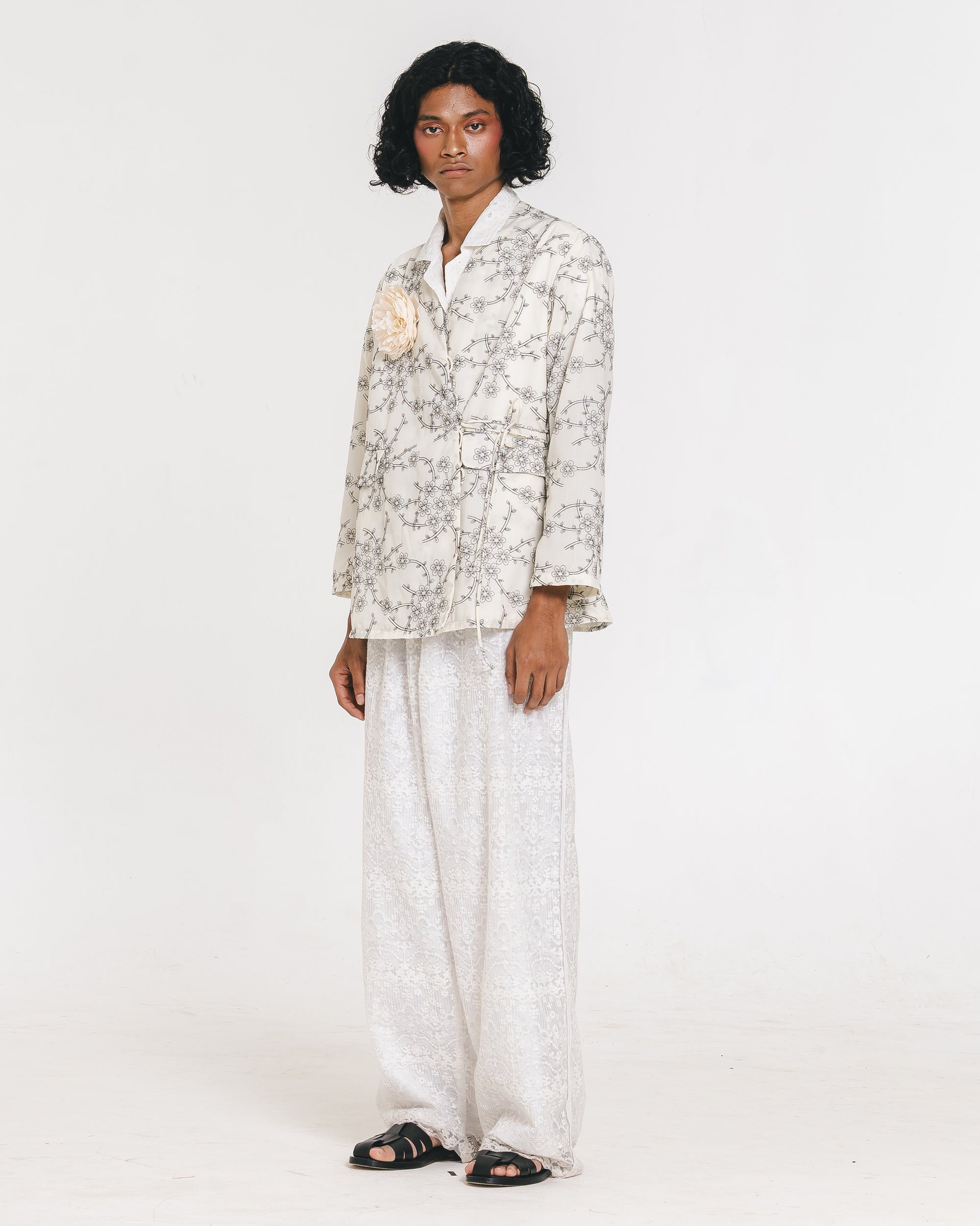 Gamee Longsleeve Kimono White