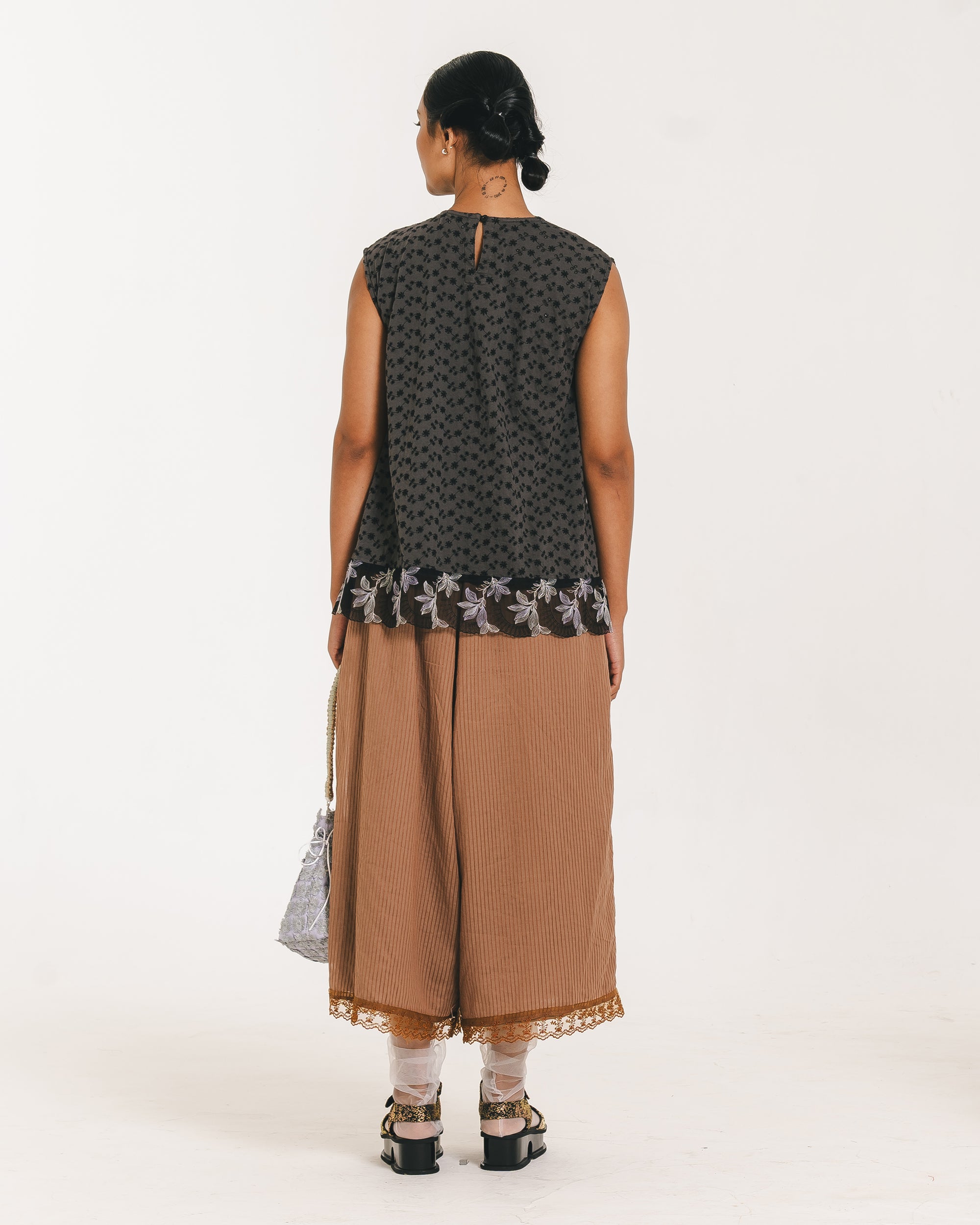 Jane Sleeveless Blouse Black
