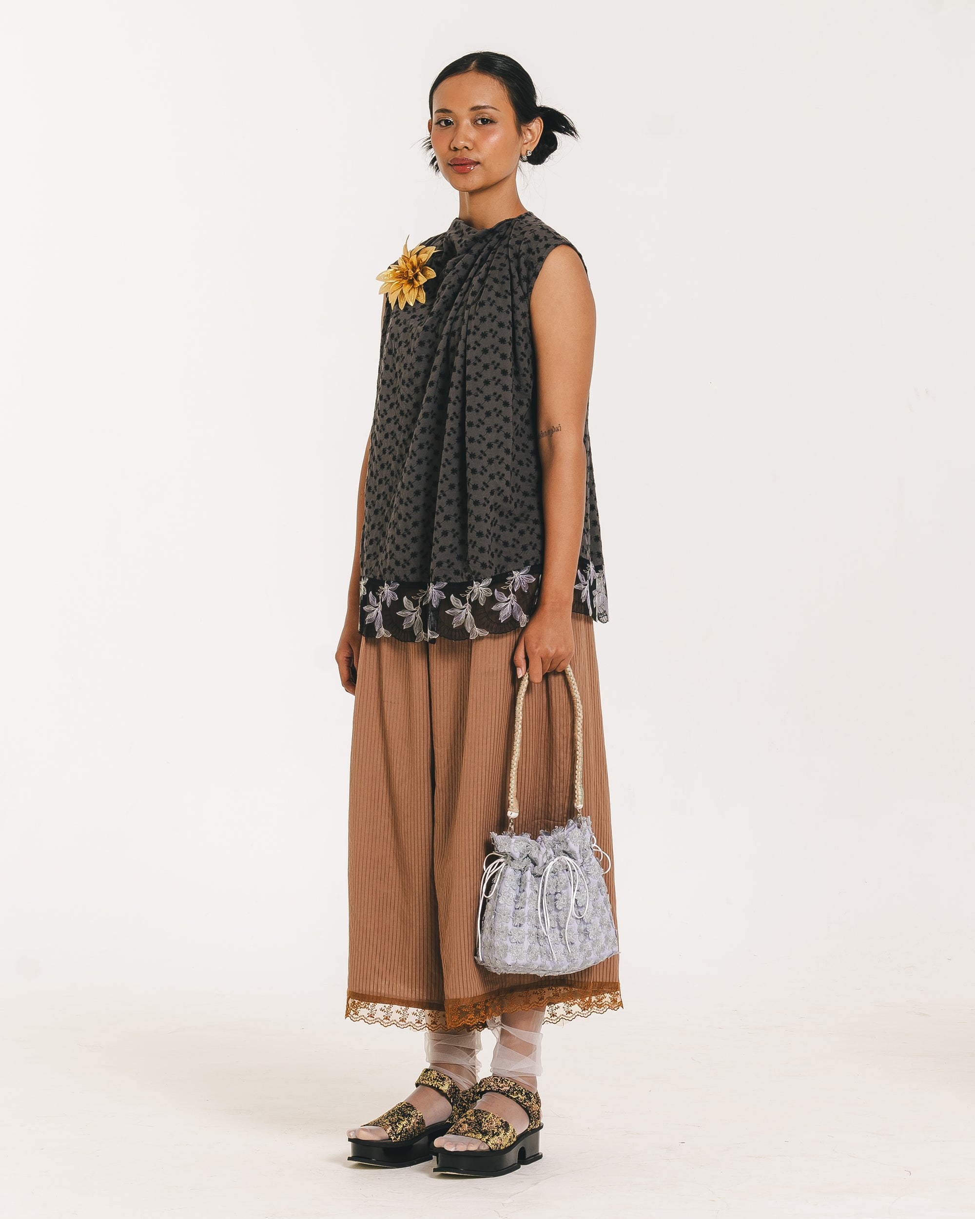 Jane Sleeveless Blouse Black