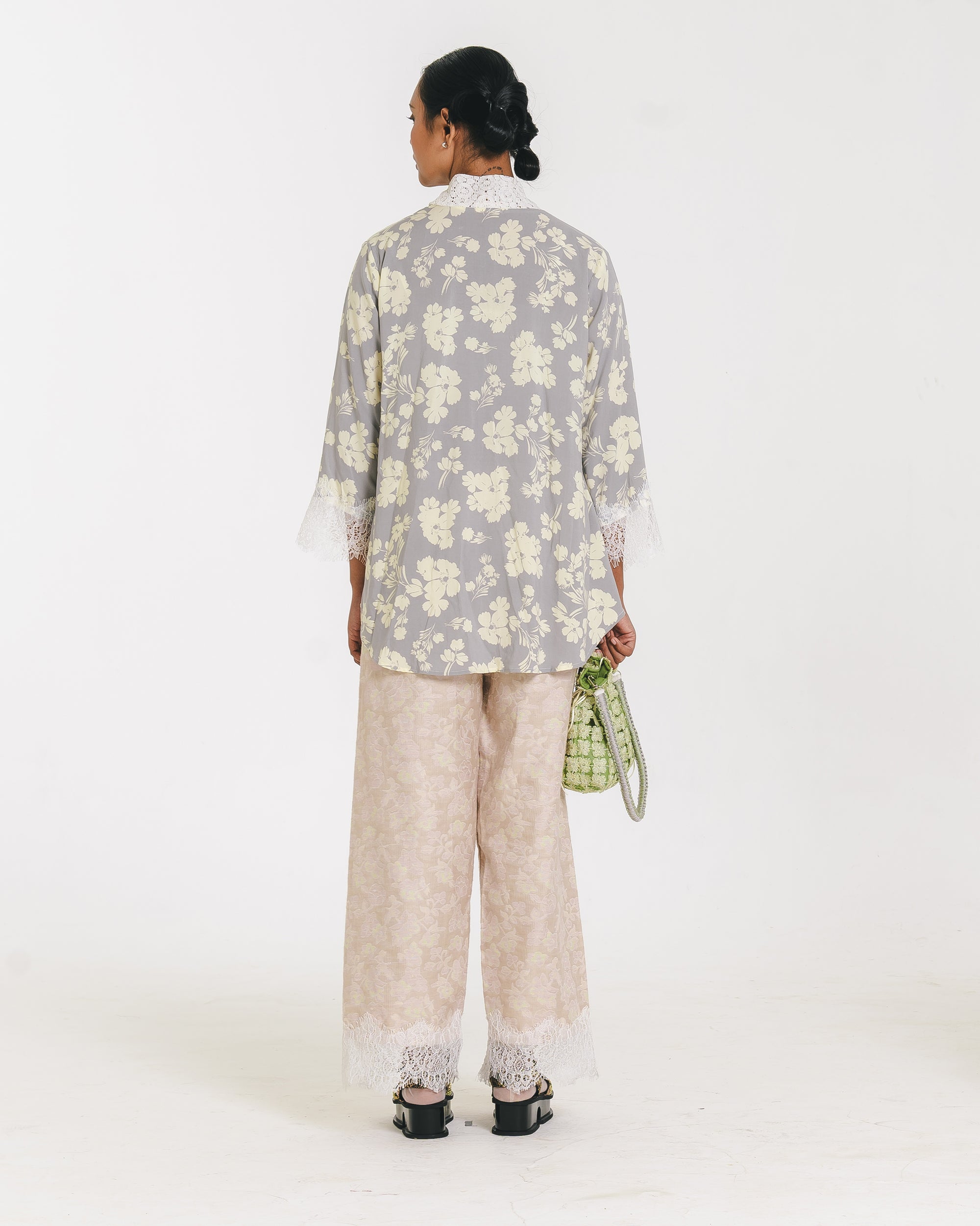 Kalila Longsleeve Blouse Gray