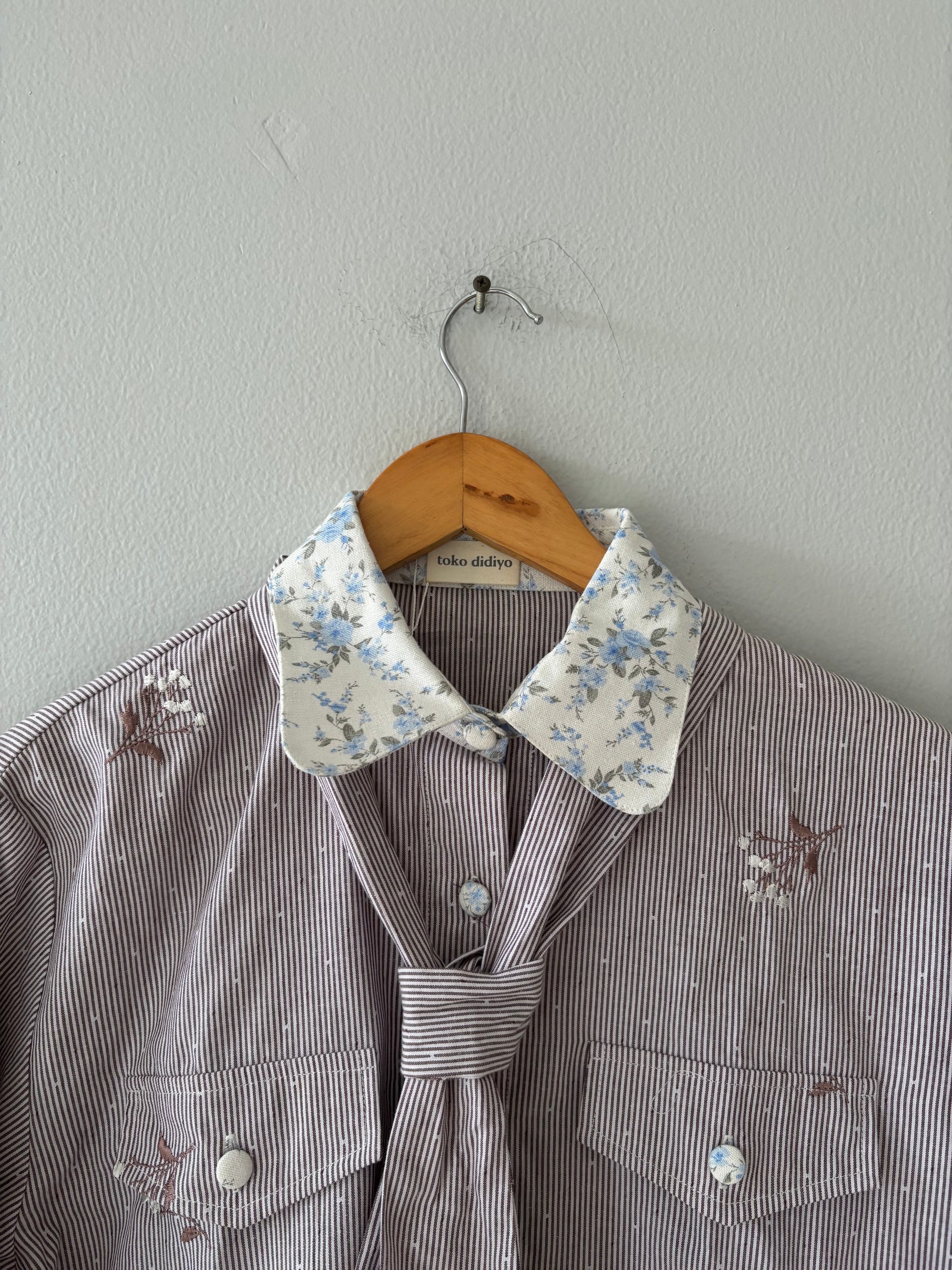 Nickie Bow Stripes Jacket