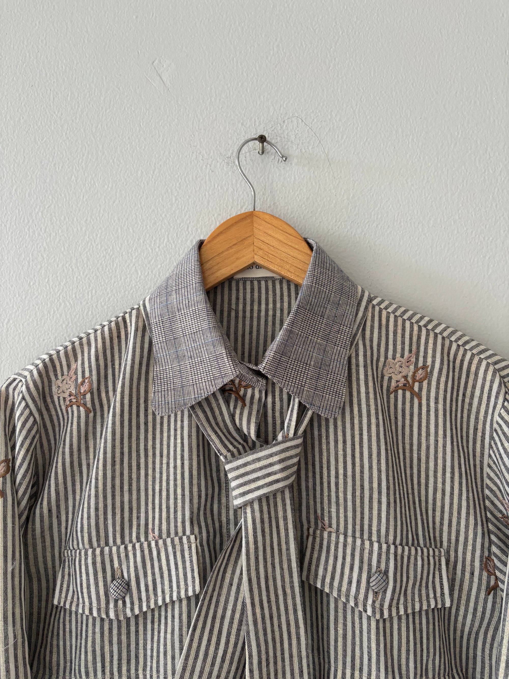 Nickie Bow Stripes Jacket