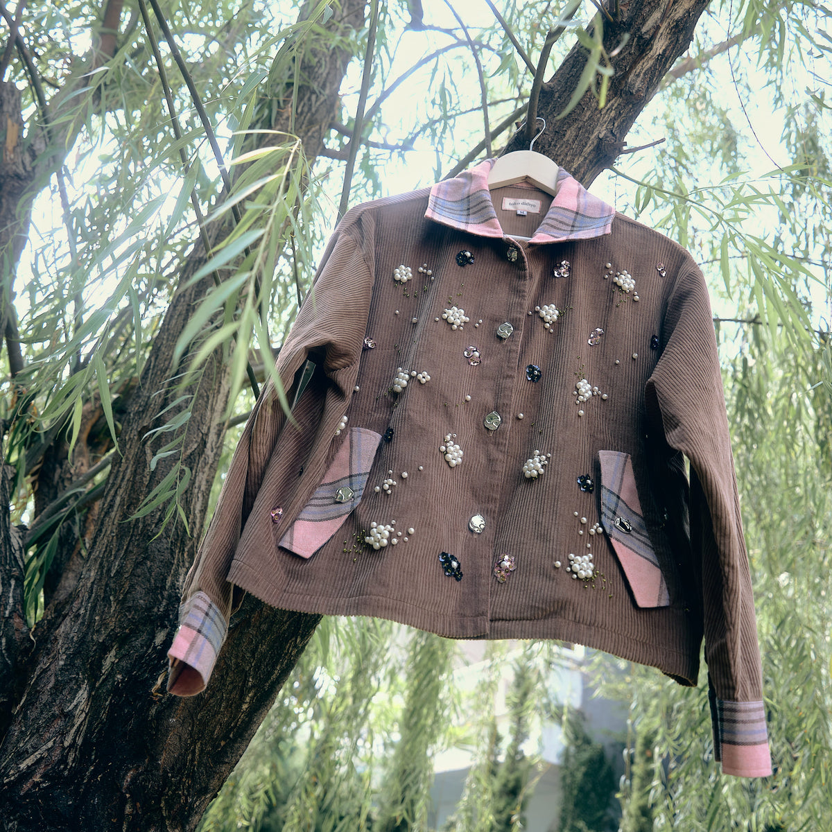 Rosio Beaded Jacket Brown