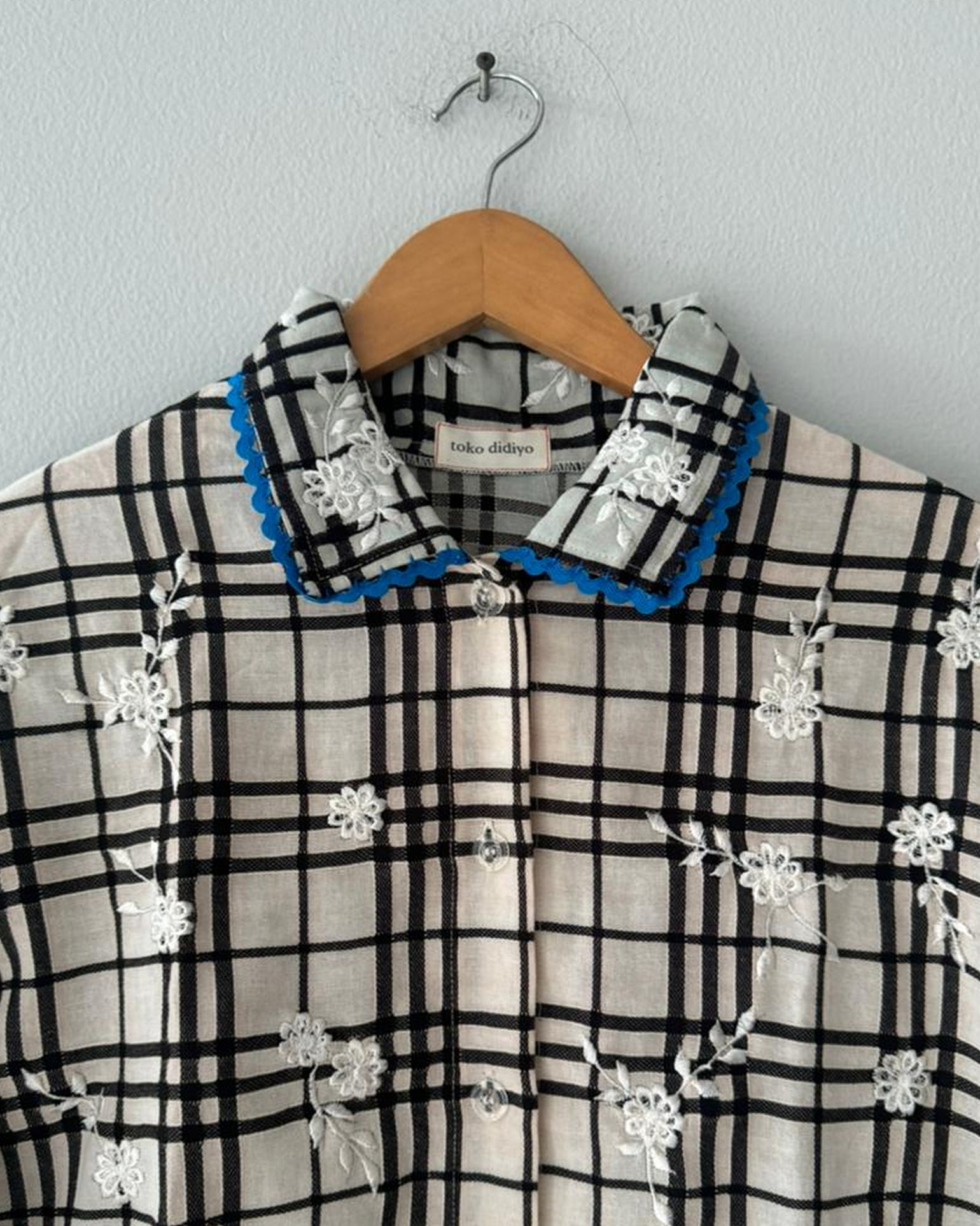 Reva Embroidery Tartan Jacket-2