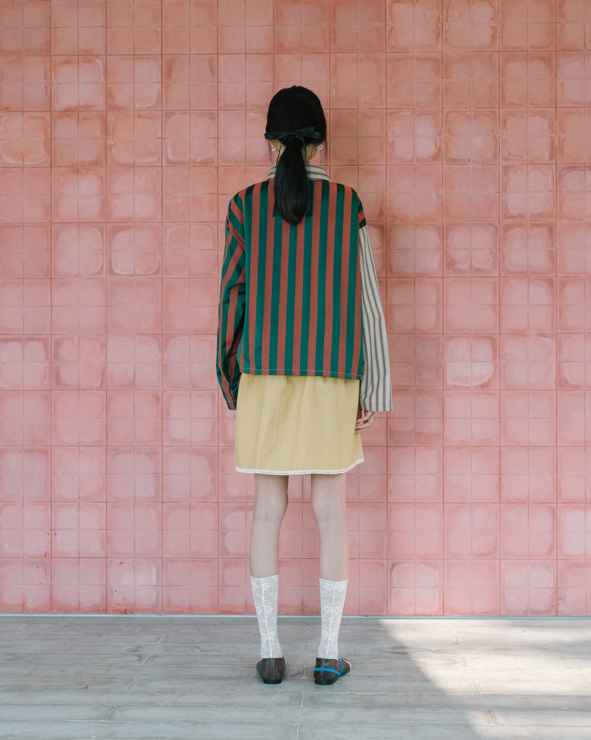 Image of Baron Multi-color Jacket, a statement piece yet versatile jacket made from jacquard cotton with several different color combinations.