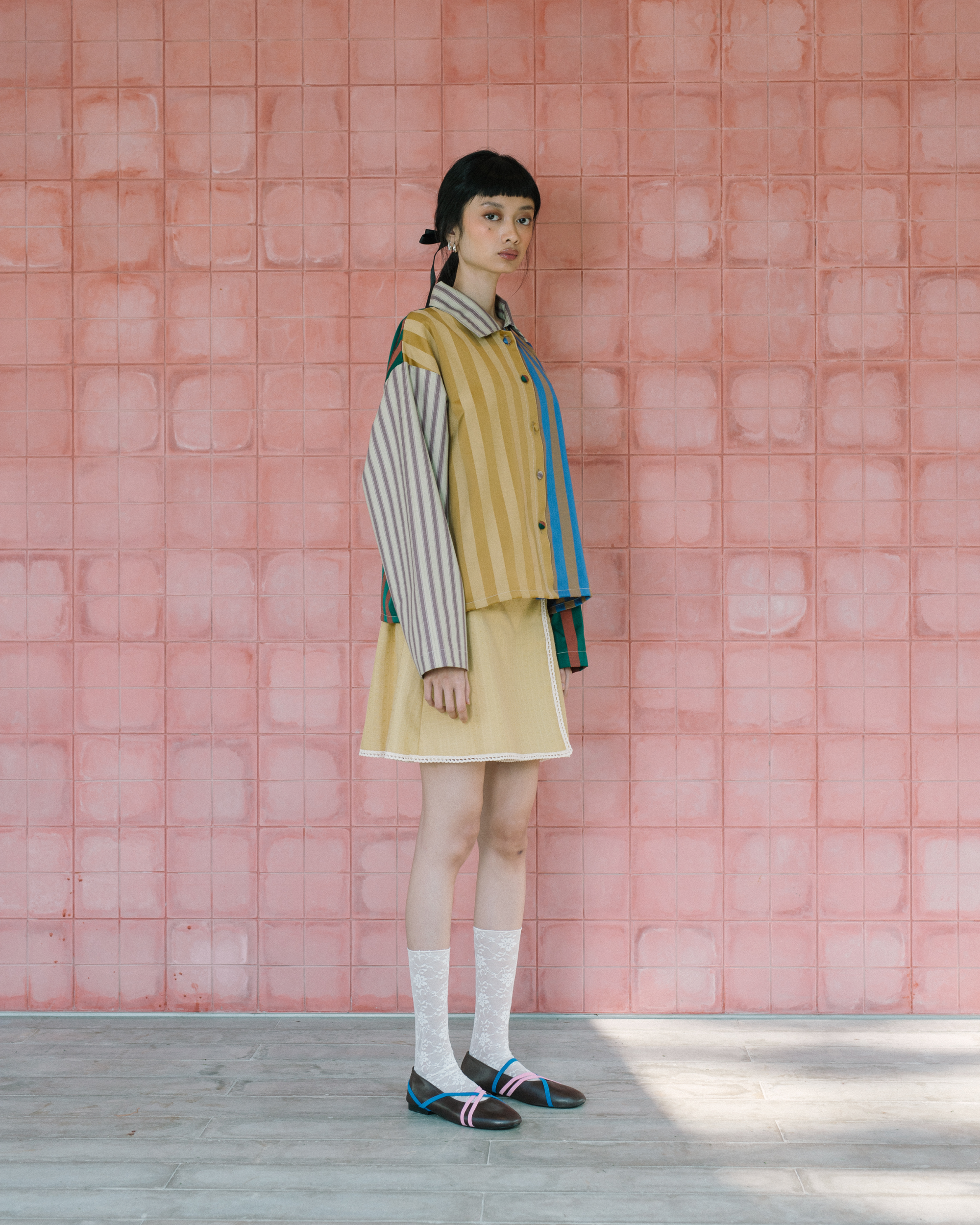 Image of Baron Multi-color Jacket, a statement piece yet versatile jacket made from jacquard cotton with several different color combinations.