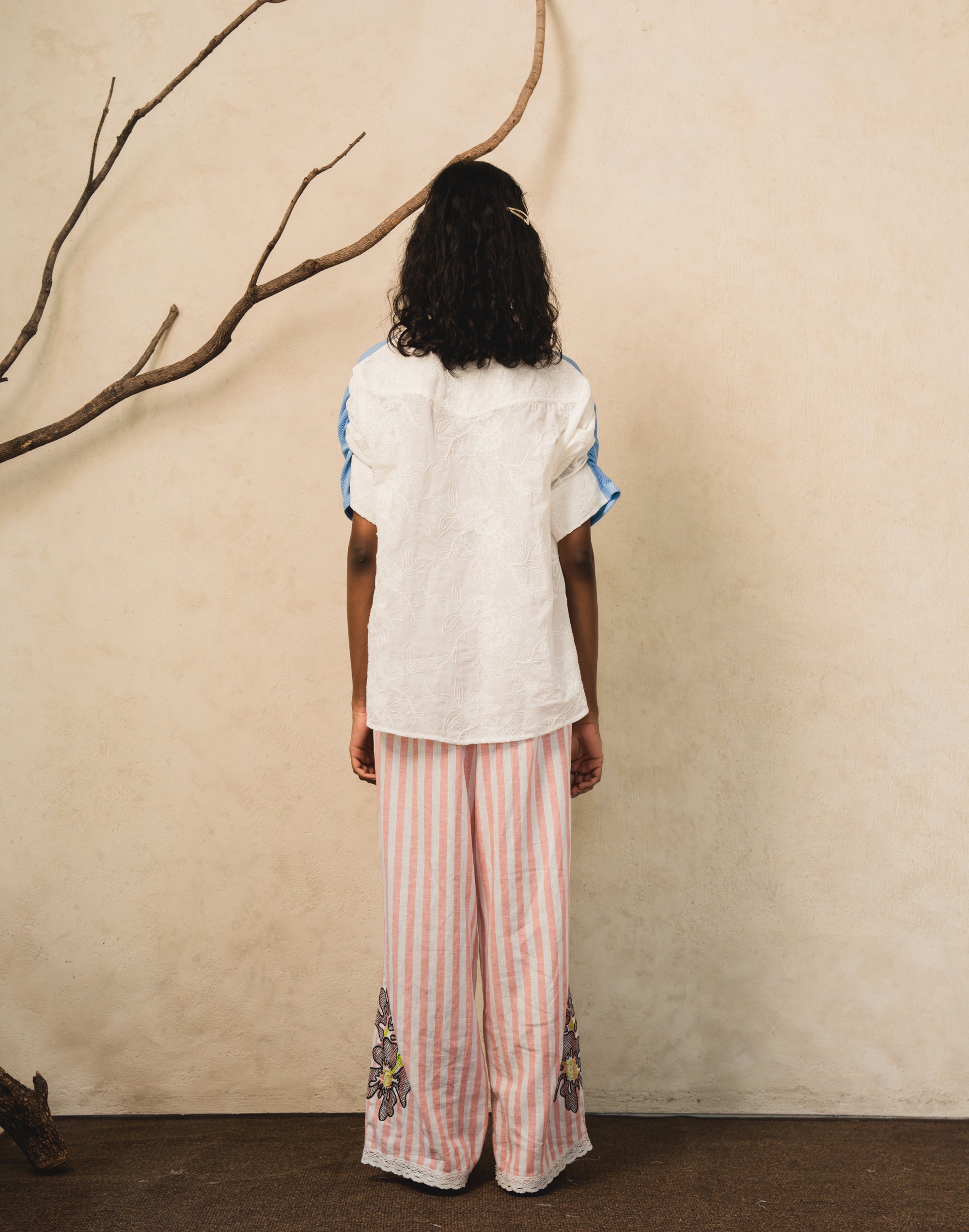 Image of Cantas Blouse, a layered top made from cotton.