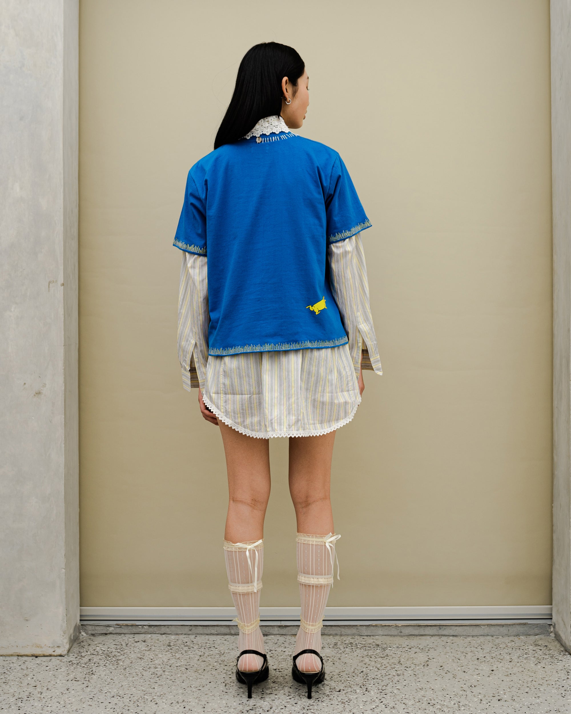 Image of Niko Croco Regular Tee, a tee with playful graphic and embroidery details.